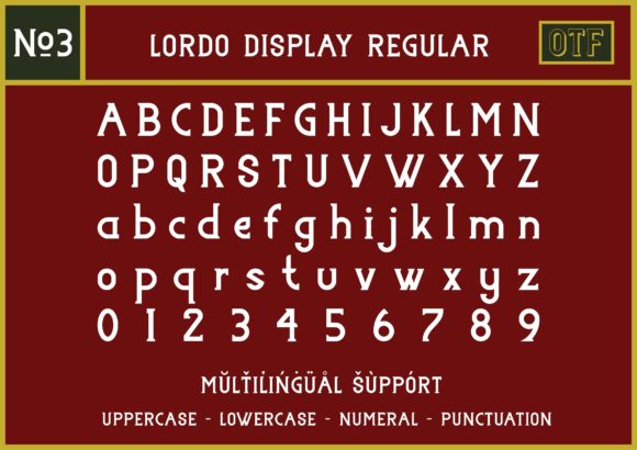 Lordo Family Font PNG with transparent background - Preview 4