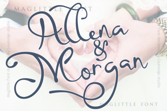Maglittle Font PNG with transparent background - Preview 2