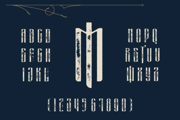 Masquerouge Font PNG with transparent background - Preview 3