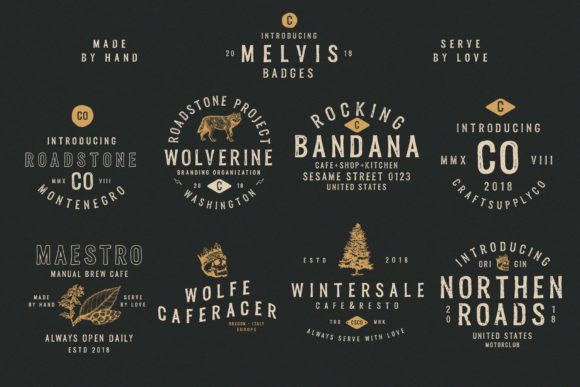 Melvis Family Font PNG with transparent background - Preview 1