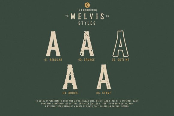 Melvis Family Font PNG with transparent background - Preview 2