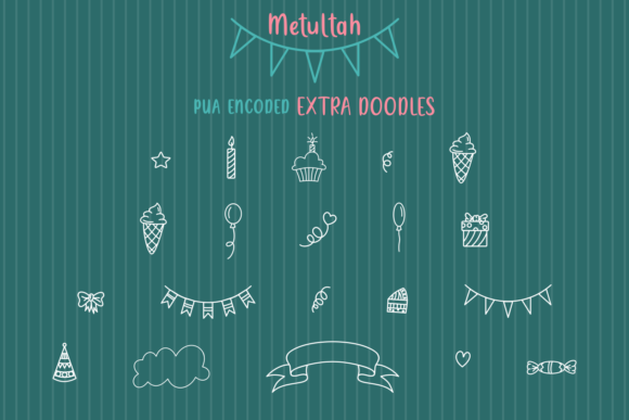 Metultah Font PNG with transparent background - Preview 1