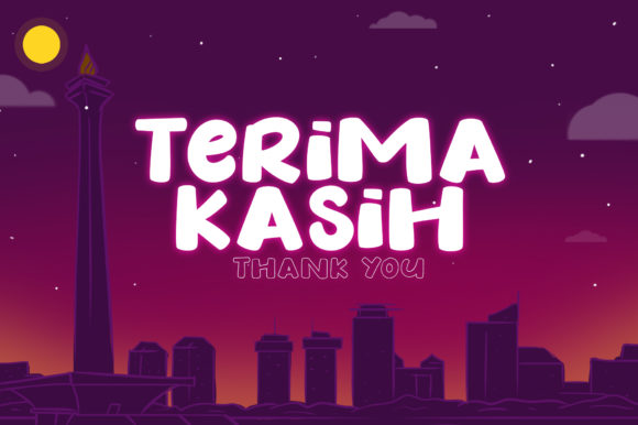 Night in Jakarta Font PNG with transparent background - Preview 6