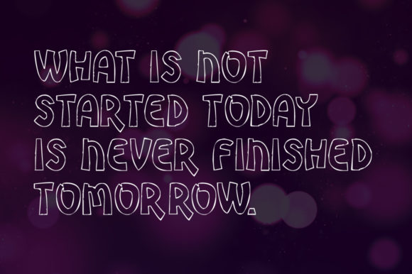 Oceanity Darker Stroke Font PNG with transparent background - Preview 1