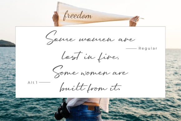 Oriflame Script Font PNG with transparent background - Preview 2
