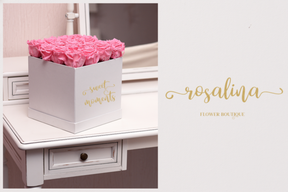 Paeonia Font PNG with transparent background - Preview 1
