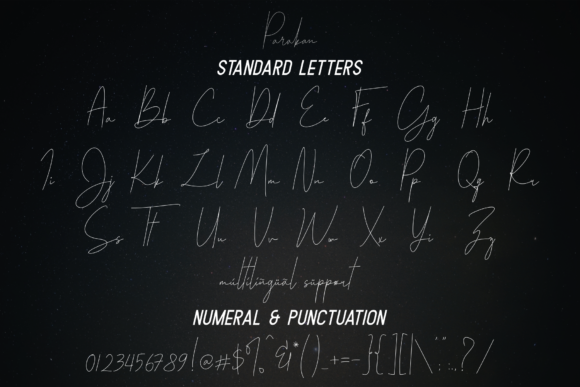 Parakan Script Font PNG with transparent background - Preview 5