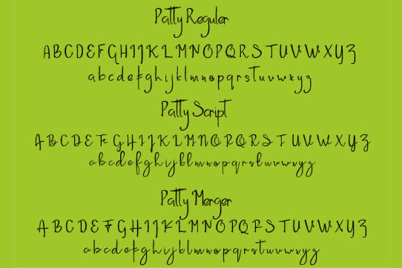 Patty Font PNG with transparent background - Preview 5
