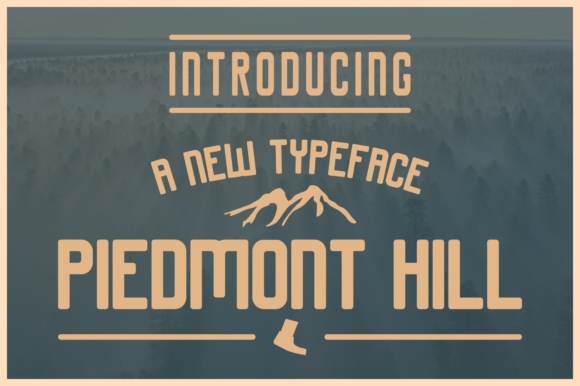 Piedmont Hill Font PNG with transparent background - Preview 3