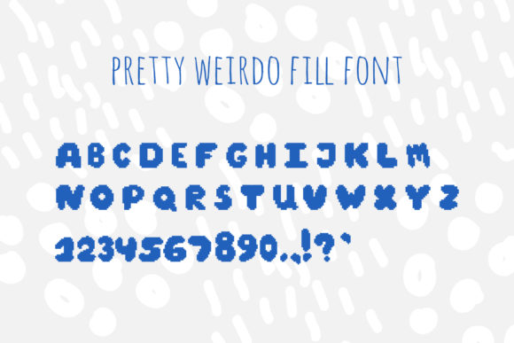 Pretty Weirdo Font PNG with transparent background - Preview 4
