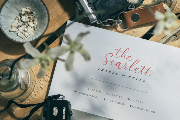 Red Camellia Font PNG with transparent background - Preview 6