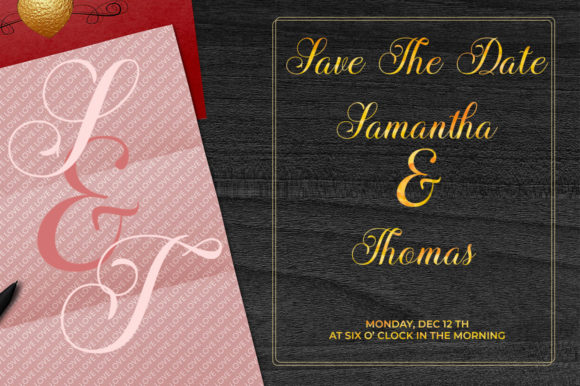 Revelyna Font PNG with transparent background - Preview 3
