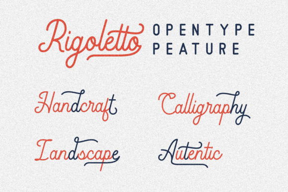 Rigoletto Script Font PNG with transparent background - Preview 4