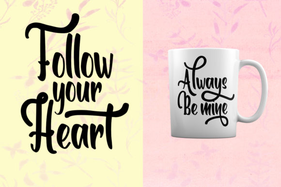 Romanttica Font PNG with transparent background - Preview 1
