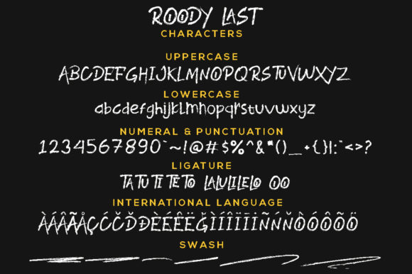 Roody Last Font PNG with transparent background - Preview 4