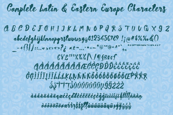 Sambalado Script Font PNG with transparent background - Preview 4