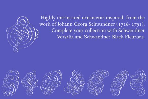 Schwandner Ornaments Font font preview - 1