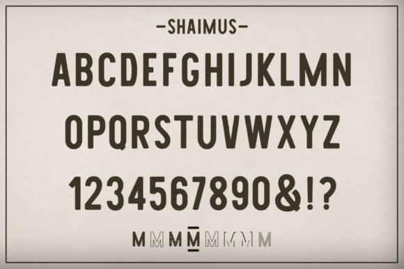 Shaimus Family Font PNG with transparent background - Preview 4