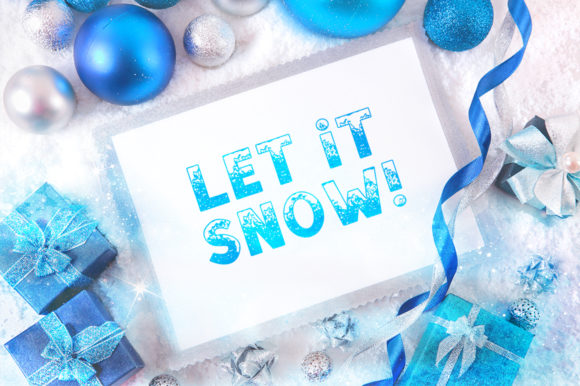 Snow Family Font PNG with transparent background - Preview 5
