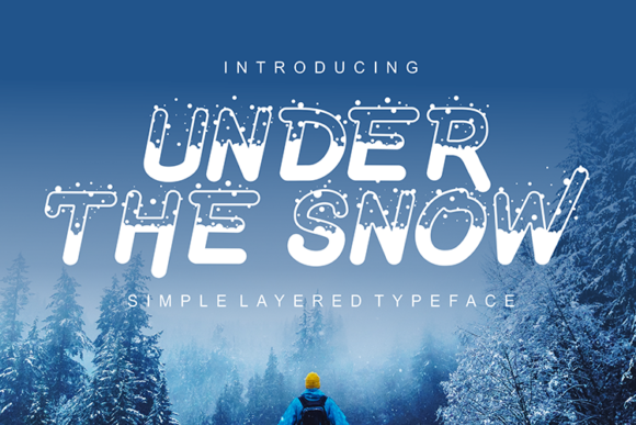 Under the Snow Display Font By figuree studio
