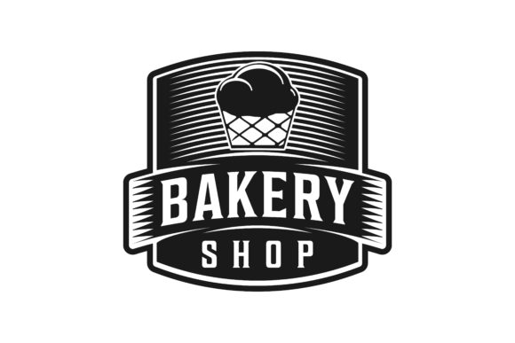 Vintage Badge Bakery Shop Logo
