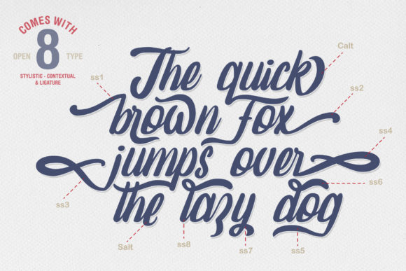 Amaranthine Script Font - Preview 1
