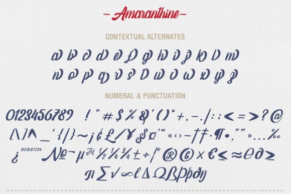 Amaranthine Script Font - Preview 3