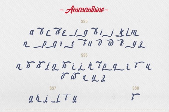 Amaranthine Script Font - Preview 6