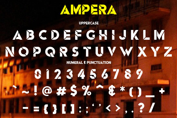 Ampera Font - Preview 1