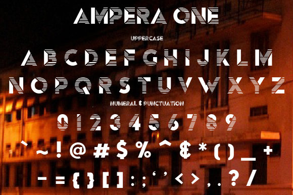 Ampera Font - Preview 2