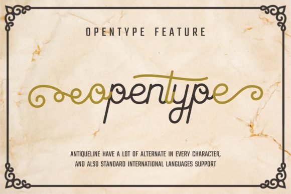 Antiqueline Font - Preview 3