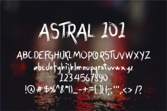 Astral 101 Font - Preview 1