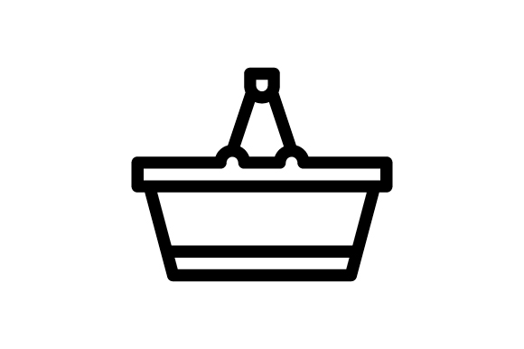 Basket Outline Icon Graphic by Muhazdinata · Creative Fabrica