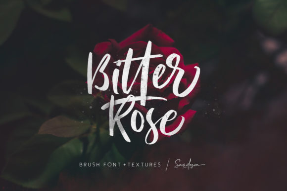 Bitter Rose Script & Handwritten Font By saridezra