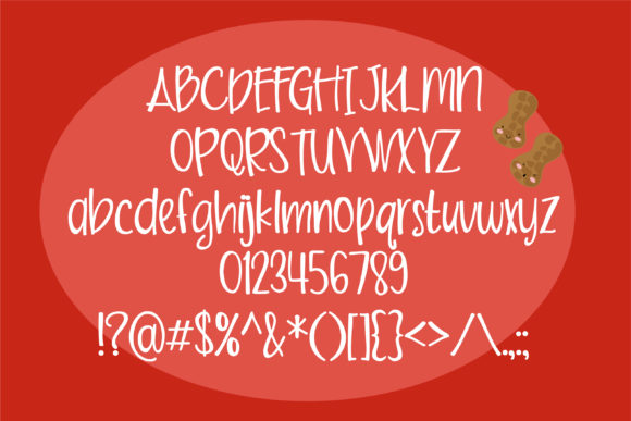 Butter Peanut Font - Preview 1