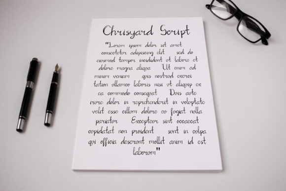 Chrisyard Script Font - Preview 1