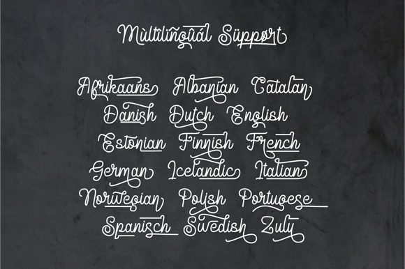 Delponta Script Font PNG with transparent background - Preview 3