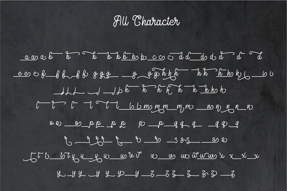 Delponta Script Font PNG with transparent background - Preview 4