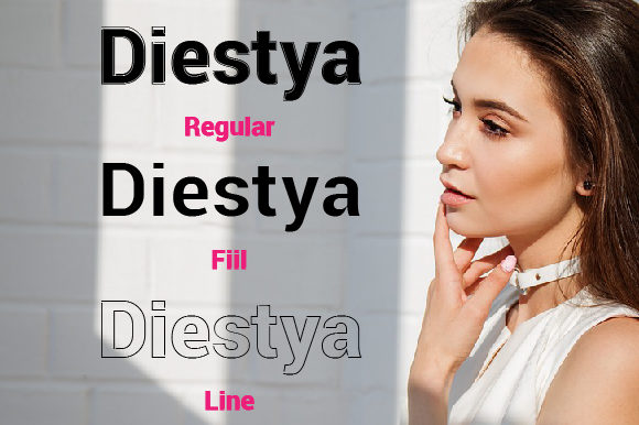 Diestya Font - Preview 1