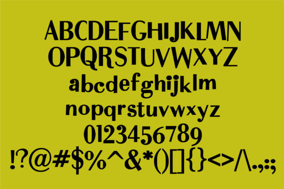 Dirty Martini Font PNG with transparent background - Preview 1
