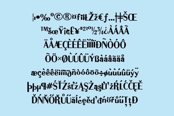 Dirty Martini Font PNG with transparent background - Preview 2