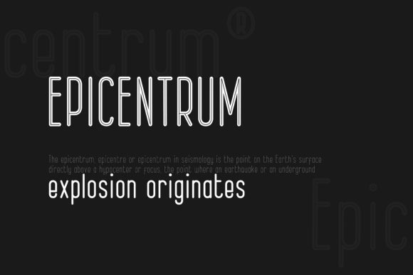 Epicentrum Font - Preview 5