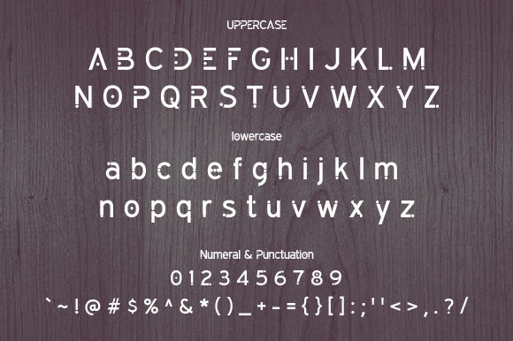 Exclude Font - Preview 1