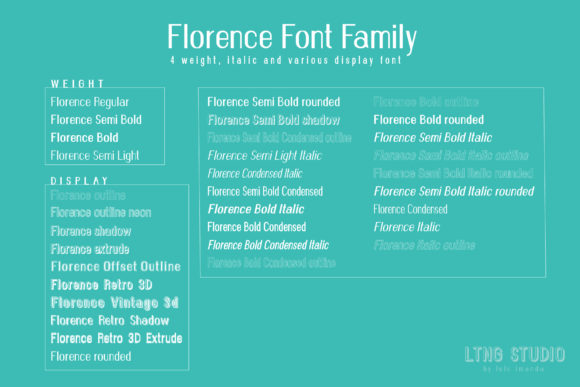 Florence Family Font - Preview 1