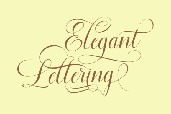 Floural Script Font PNG with transparent background - Preview 5