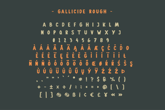 Gallicide Font PNG with transparent background - Preview 2