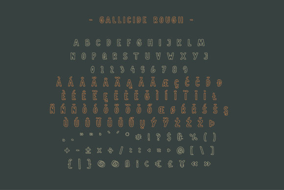 Gallicide Font PNG with transparent background - Preview 3