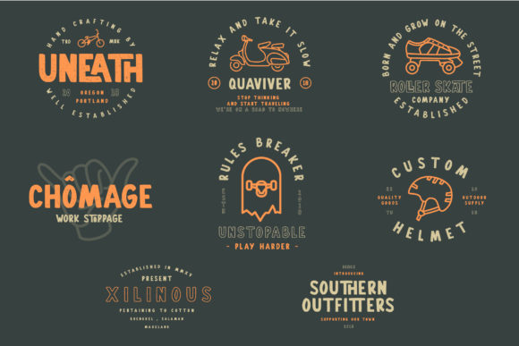Gallicide Font PNG with transparent background - Preview 4