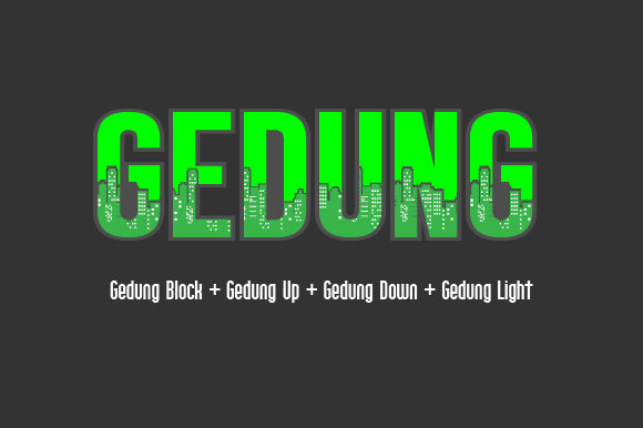 Gedung Font - Preview 3