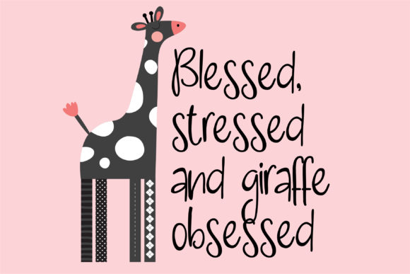 Giraffing Font - Preview 2